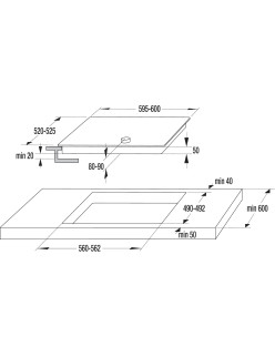 Gorenje ECT322BCSC beépíthetõ kerámiafõzõlap, 2 fõzõzóna, TouchControl, fekete