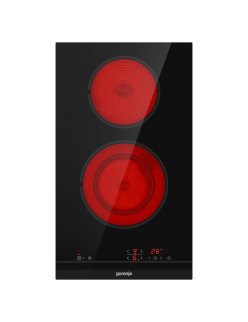 Gorenje ECT322BCSC beépíthetõ kerámiafõzõlap, 2 fõzõzóna, TouchControl, fekete