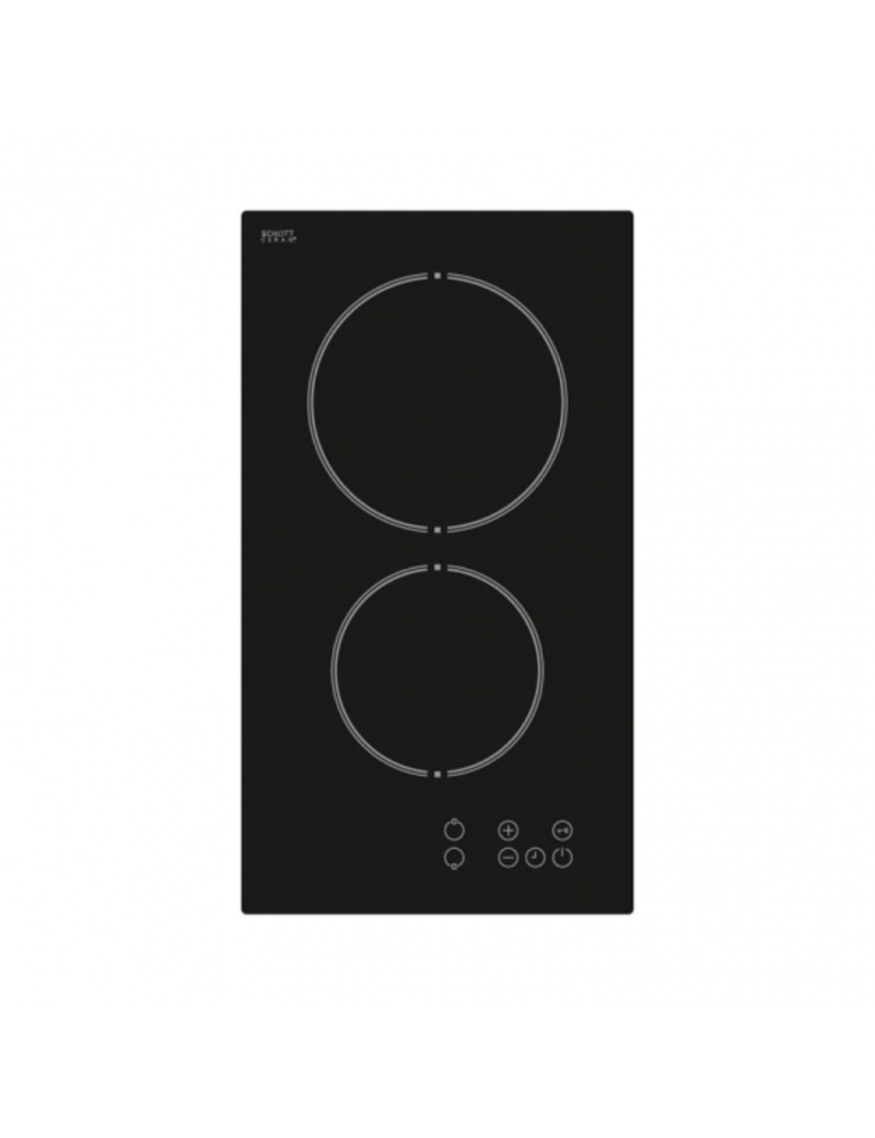 Finlux FXVT 302 ECO beépíthetõ fõzõlap, kerámia üveg, 2 fõzõzóna, érintésvezérlés, fekete