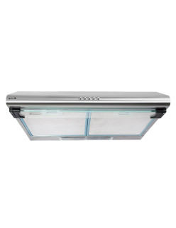 Arielli hagyományos páraelszívó ACH-6022SS, 2 motor, Abszorpciós teljesítmény 300 mc/h, Világítás, 65 dB, 60 cm, Ezüst