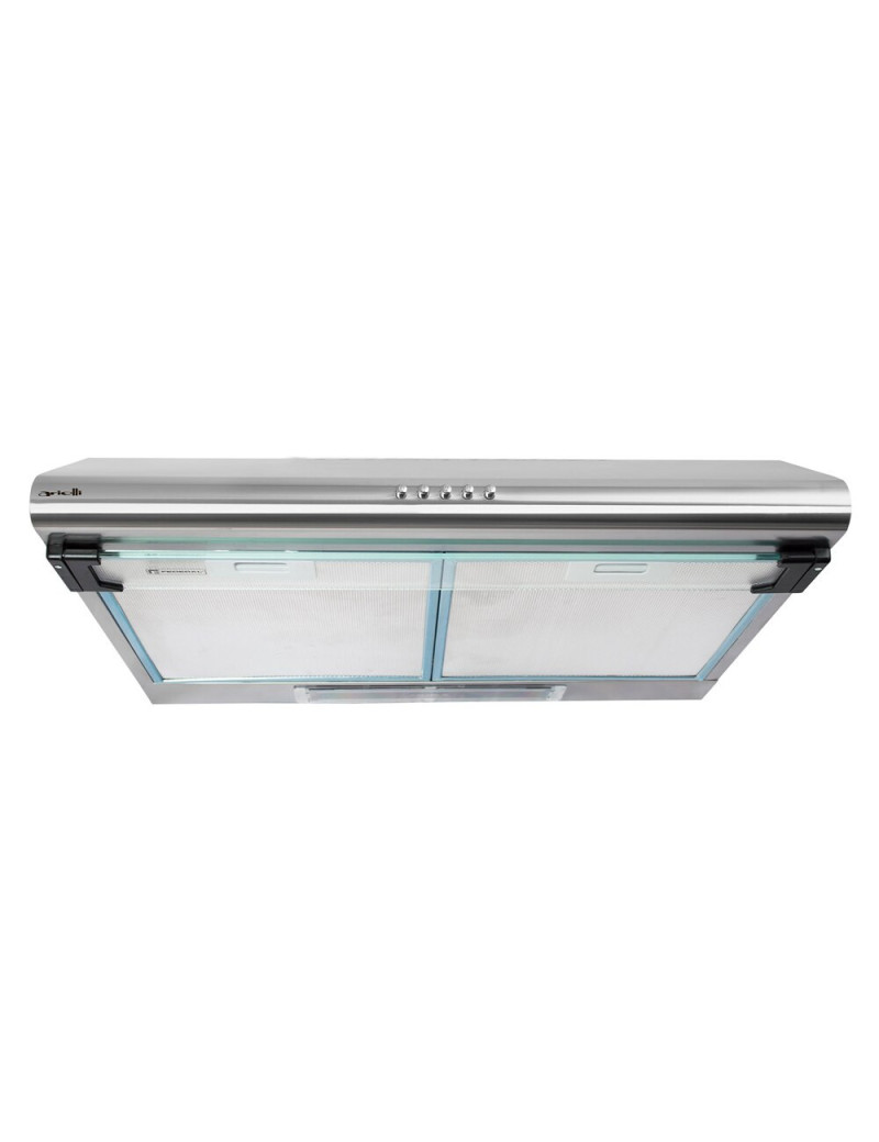 Arielli hagyományos páraelszívó ACH-6022SS, 2 motor, Abszorpciós teljesítmény 300 mc/h, Világítás, 65 dB, 60 cm, Ezüst