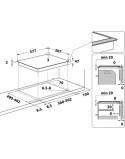Indesit RI261X beépíthetõ fõzõlap, 4 fõzõzóna, érintõ vezérlés, fekete