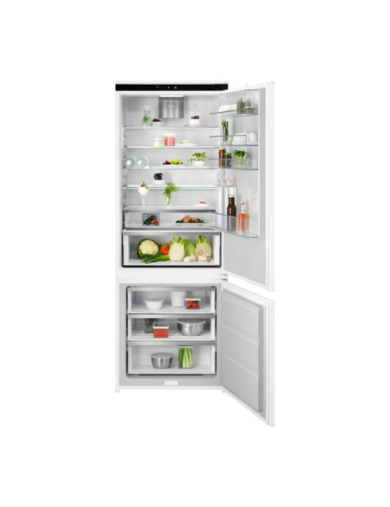 AEG NSC7P751ES Beépíthetõ kombinált hûtõszekrény, WiFi, Elektronikus vezérlés, Fordítható ajtók, LED világítás, E energiaosztály