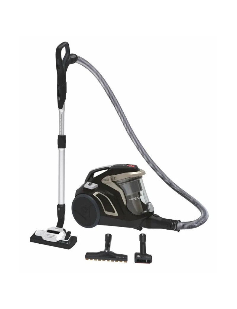 Hoover 39002215 HP720PET 011 850 W, 68 dB, 2 l Fekete-Átlátszó-Ezüst porszívó