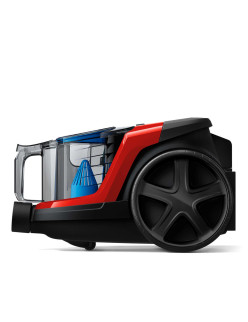 Philips PowerPro Compact FC9330 / 09 porzsák nélküli porszívó, 900 W, PowerCyclone 5, TriActive kefék, Piros