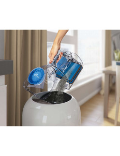 Philips PowerPro Compact FC9330 / 09 porzsák nélküli porszívó, 900 W, PowerCyclone 5, TriActive kefék, Piros