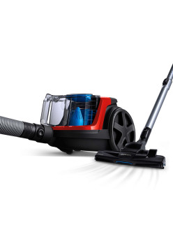 Philips PowerPro Compact FC9330 / 09 porzsák nélküli porszívó, 900 W, PowerCyclone 5, TriActive kefék, Piros