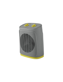 Olimpia Splendid Caldo Rock O, Elektromos fûtés ventilátorral, 24 négyzetméter, 1000/2000W, termosztát, szürke/sárga