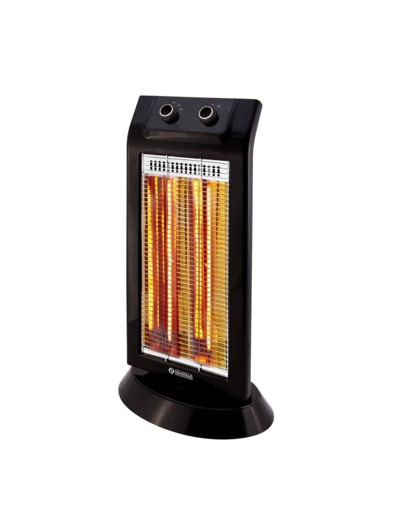 Olimpia Splendid Carbon Black, Infravörös padlóradiátor,2 fokozatú, halogénnel, oszcillációval, teljesítmény 1100 W, védelem, te