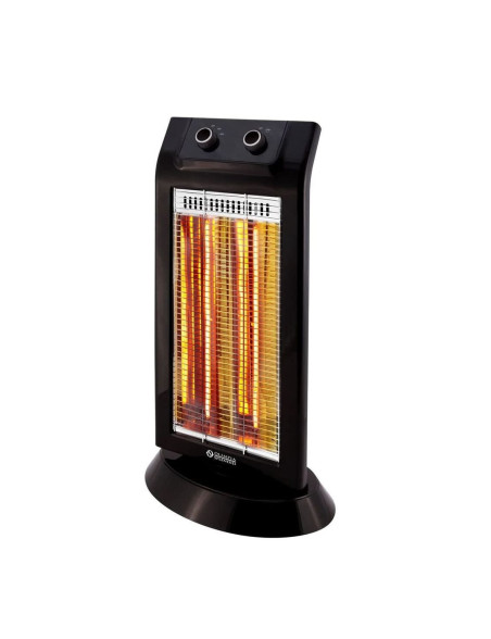 Olimpia Splendid Carbon Black, Infravörös padlóradiátor,2 fokozatú, halogénnel, oszcillációval, teljesítmény 1100 W, védelem, te