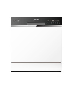 Kompakt mosogatógép Toshiba DW-08T2EW, F osztály, 7 program, 55 cm, fehér