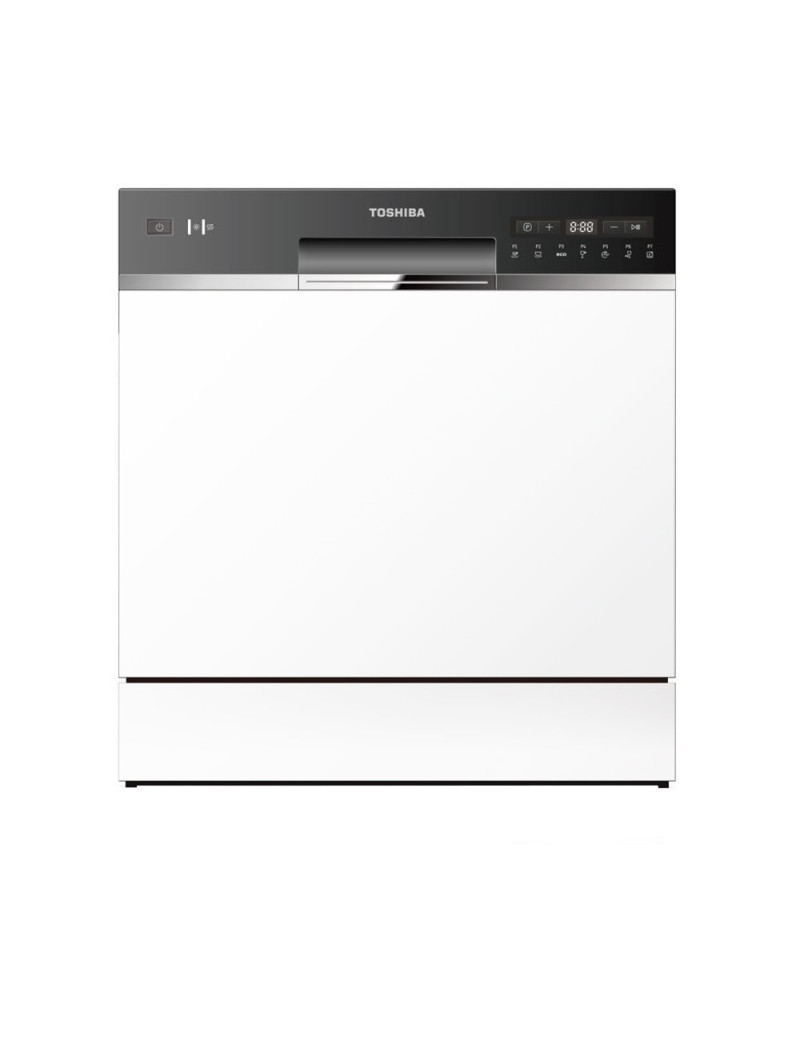 Kompakt mosogatógép Toshiba DW-08T2EW, F osztály, 7 program, 55 cm, fehér
