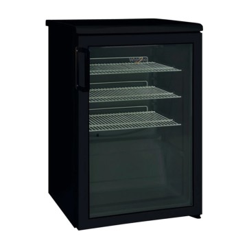 Whirlpool ADN 140 B hûtõvitrin, professzionális, 123 liter, C osztály, mechanikus vezérlés, dupla üvegezés, 85 cm, fekete