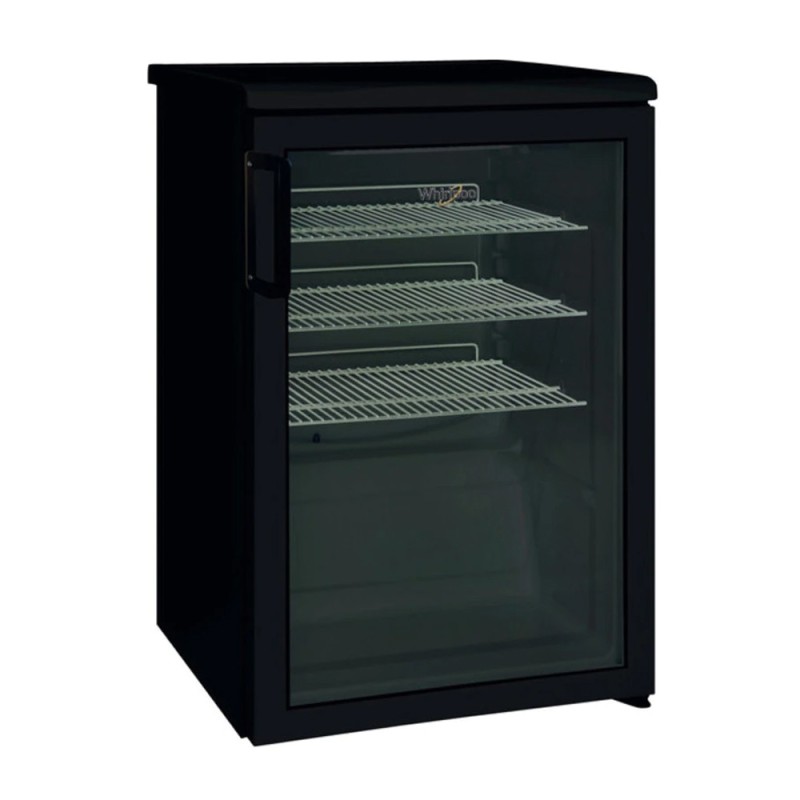 Whirlpool ADN 140 B hûtõvitrin, professzionális, 123 liter, C osztály, mechanikus vezérlés, dupla üvegezés, 85 cm, fekete