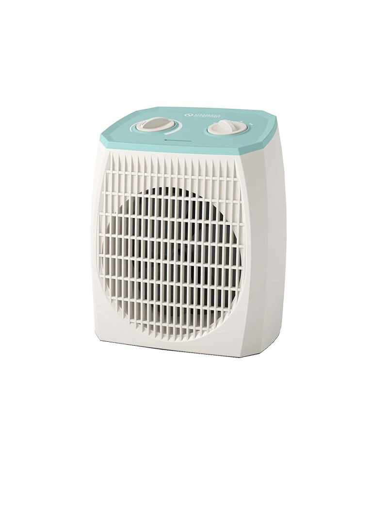 Olimpia Splendid Caldo Pop Aquamarina, Elektromos fûtés ventilátorral, 24 négyzetméter, 1000/2000W, termosztát, türkiz/fehér