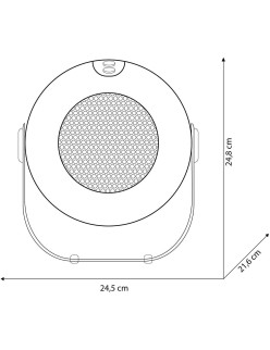 Olimpia Splendid CaldoDesign O 99402 elektromos hõsugárzó, ventilátorral, kerámia technológiával, állítható dõlésszöggel, teljes