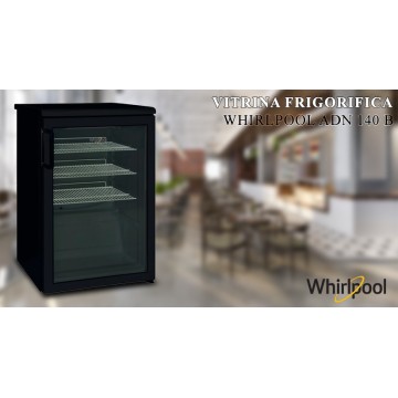 Whirlpool ADN 140 B hûtõvitrin, professzionális, 123 liter, C osztály, mechanikus vezérlés, dupla üvegezés, 85 cm, fekete