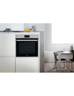 Whirlpool OAS KC8V1SW IX Beépíthetõ sütõ gõz funkcióval, Elektromos, Részben katalitikus, 71L, C energiaosztály, Inox