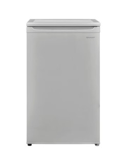 SHARP Hûtõszekrény egyajtós SJ-UE088T0S-EU, 89 l, H 82 cm, E osztály, ezüst