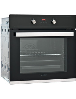SHARP K-60V19BQM-EU Beépíthetõ elektromos sütõ, 69l, fekete