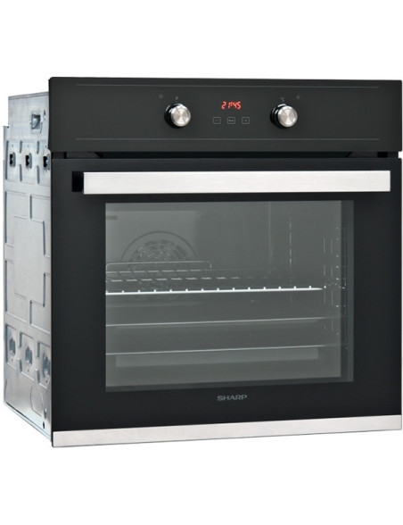 SHARP K-60V19BQM-EU Beépíthetõ elektromos sütõ, 69l, fekete