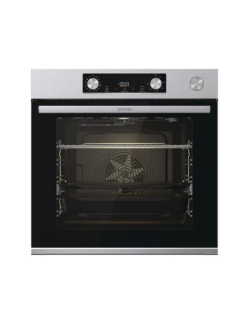 Beépíthetõ sütõ GORENJE BSA6737E15X, Elektromos, Katalitikus öntisztító, 77 l, A osztály, Fekete-rozsdamentes acél