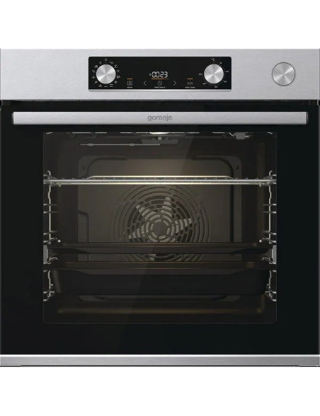 Beépíthetõ sütõ GORENJE BSA6737E15X, Elektromos, Katalitikus öntisztító, 77 l, A osztály, Fekete-rozsdamentes acél