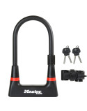 Lopásgátló U-lock MasterLock edzett acél kulccsal 210 x 104 x 14 mm fekete